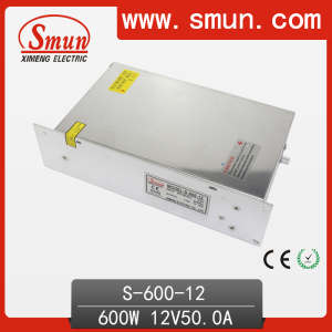 Smun S-600-12 600W 12VDC 50A Single Output Switching Power Supply