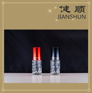 Glass Roll-on Cosmetic Bottle with Aluminum Bottle Cap